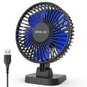 OPOLAR USB Desk Fan, 4 inch Quiet Fan for Desktop Office Table, 40° Tilt 3 Speeds