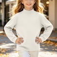 thumbnail image 6 of Abcomgle Sweatshirts for Girls 7-8 Loose Solid Color Long Sleeve Girls Pullover Top Cotton Mock Neck Sweaters for Teens Fashion Fall Back To School Outfits for Teen Girls, 6 of 6