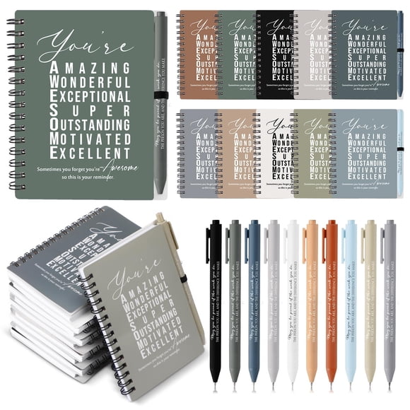 Set de 25 juegos de cuadernos y bolígrafos Jetec Employee Appreciation