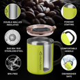thumbnail image 3 of Taza de café VOLCAROCK de acero inoxidable con aislamiento al vacío de 470 ml, 3 of 9
