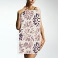 thumbnail image 4 of Floral in Purple and Gray Tones Face Towel Absorbent Hand Towels Bath Sport Gym, 4 of 5