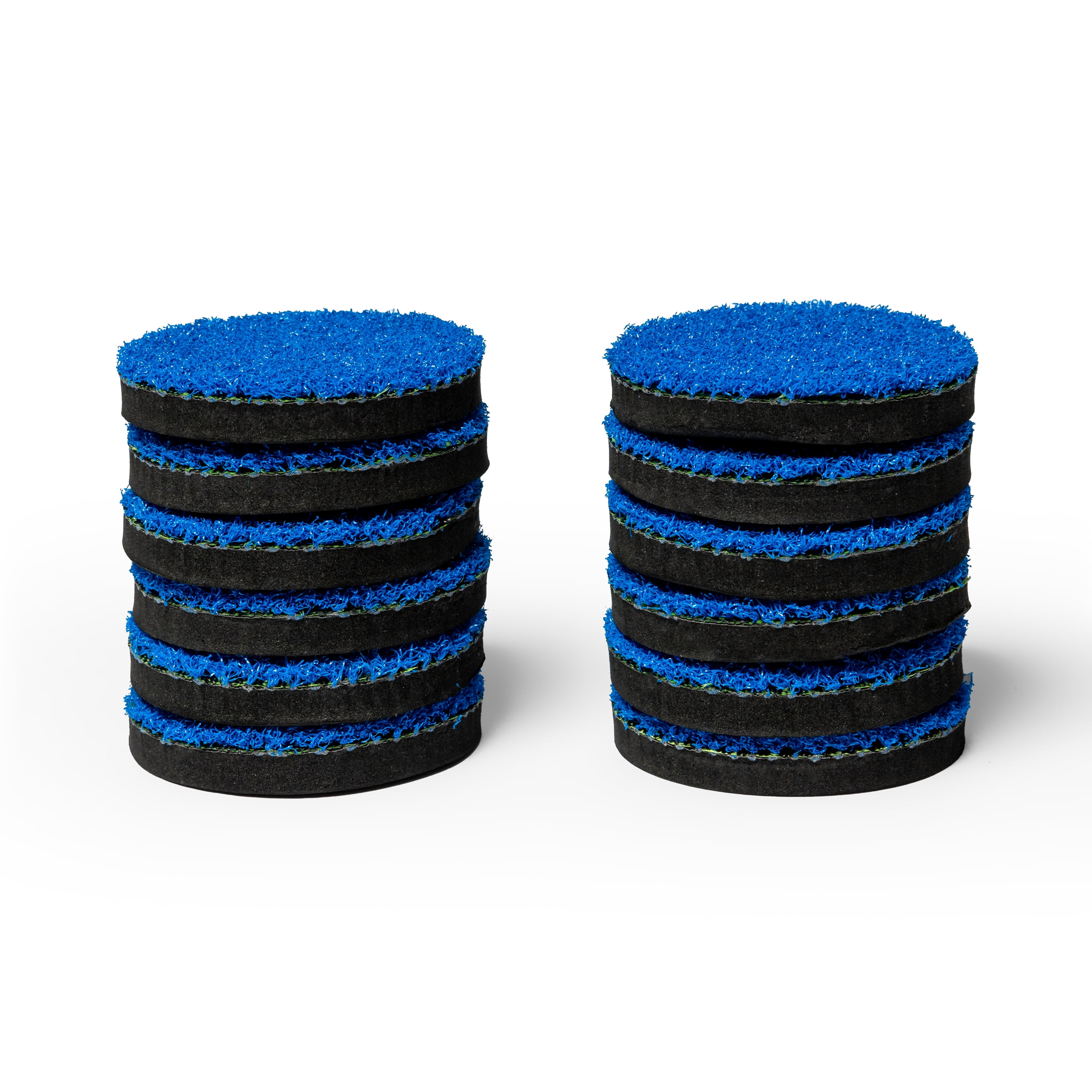 PutterBall Lite Golf Pong Game Set - Includes 2 Putters, 2 Golf Balls, Blue Putting Pong Golf Mat & Golf Hole Covers - Best Backyard Party Golf Game Set (Blue)