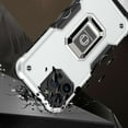 thumbnail image 4 of Bemz Phone Case for iPhone 15 Pro with Tempered Glass Screen Protector, Camera Protection Heavy Duty Shockproof Protection Magnetic Mount Stand Cover (Lunar Silver), 4 of 6