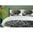 thumbnail image 4 of Ambesonne Cartoon Duvet Cover Sets, Teddy Bear Love, 2-Queen, Charcoal Grey White, 4 of 7