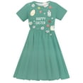 thumbnail image 4 of LOVZFMLL 3-12 Years Kid's Fashion Printed Dreamy Short Sleeved Round Neck Dress, 4 of 5