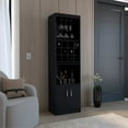 thumbnail image 2 of Depot E-Shop Bar Cabinet 5-Tier, 12 Bottle Cubbies, 5 Shelves, Black, 2 of 5
