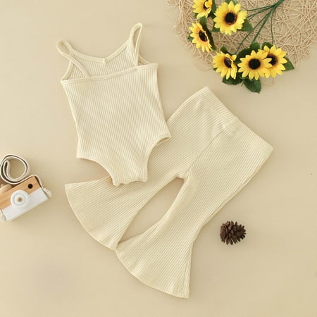 

TOWED22 Newborn Baby Girls Summer Clothes Toddler Baby Girls Sleeveless Tassel Romper Cartoon Bodysuit Shirts Headband 2Pcs Summer Clothes Set D