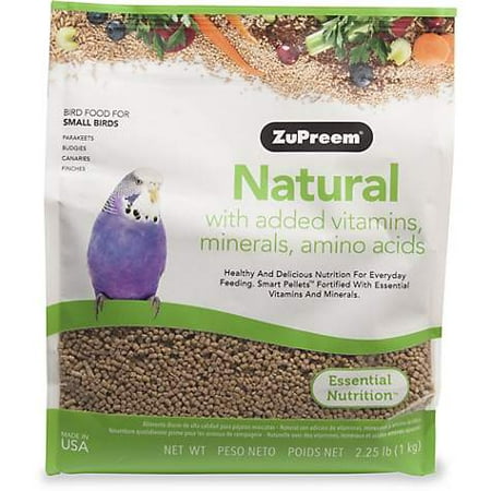 Zupreem Natural Small Bird Recipe Dry Bird Food, 2.25