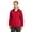 True Red/White, variant on Sport-Tek LST76 Jacket Women's Colorblock Hooded Raglan