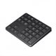 thumbnail image 1 of Teclado Numérico Inalámbrico Bluetooth Dual de 2,4 GHz K35, Teclado Digital Recargable de 300 MAh, Color Negro., 1 of 5