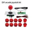 thumbnail image 3 of Sidaley Controlador de tablero de Control de juego Joystick DIY Gamepad Stick Reparación de Joysticks Accesorio de pieza de repuesto Videojuegos y accesorios Rojo, 3 of 6