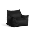 thumbnail image 3 of Big Joe Imperial Lounger Foam Filled Bean Bag Armchair with Removable Cover, Black Plush, Soft Polyester, 4 feet Big, 3 of 11