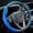 Blue, variant on Universal Red Car Steering Wheel Cover Carbon Fiber Breathable Anti-slip Wear-Resistant