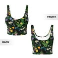 thumbnail image 5 of Xecao Chamomile for Sports Bra with Removable Pads, Crop Tank Top Design, Women's Longline Sports Bra - Non-Wired - Large, 5 of 9