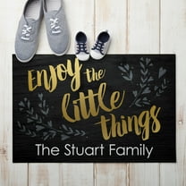 Enjoy the Little Things Personalized Indoor/Outdoor Doormat