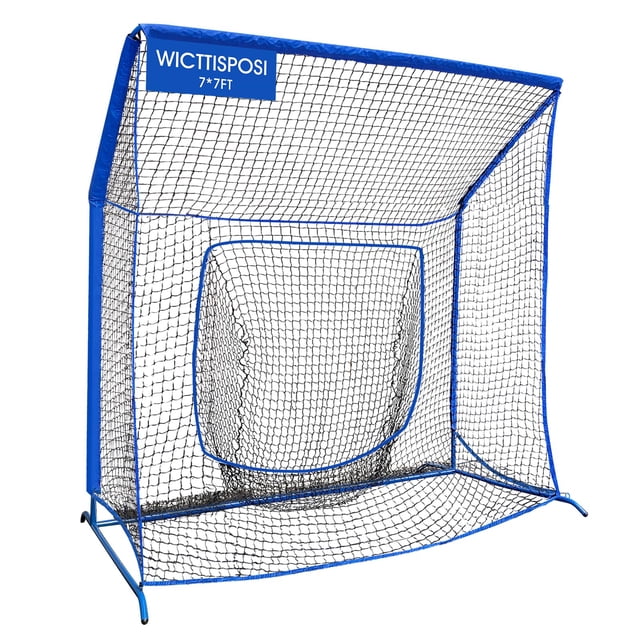 Jaula de práctica de béisbol y sóftbol WICTTISPOSI 213 x 213 cm