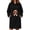 RWM-Black, variant on LWFFDAW Long Pet Pouch Hoodie Dress for Women with Dog Carrier Pockets Oversized Hoodie Fall Winter Loose Casual Hooded Sweatshirt Dress