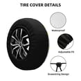 thumbnail image 2 of Pofeuu Yellow Rubber Duck Print Spare Tire Wheel Cover for Car Truck SUV Camper Universal Fit Spare Tire Cover RV Spare Tire Covers-17 inch, 2 of 6