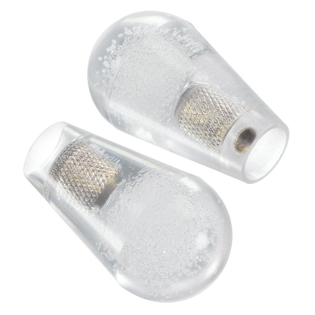 Unique Bargains Poignée Supérieure Blanche Ellipse Ovale à Bascule pour Jeu d'Arcade, Lot de 2