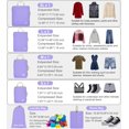 thumbnail image 2 of Dec-Mec 7Set Ultralight Nylon Compression Packing Cubes Expandable Packing Organizers for Carry on suitcase,Compression Cubes with Shoe Bag for Travel Accessories Luggage(purple)…, 2 of 6