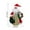 A, variant on Christmas Tree Topper, Santa Christmas Tree Topper, High-Grade Fabric Santa Tree Ornament with Traditional Top Hat and Scarf for Home Holiday Decoration, Easy to Use and Durable