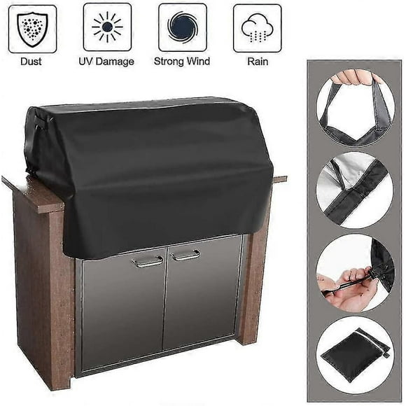 32-37 Inch Grill Cover Island Bbq Built-in Grill Top Cover Heavy Duty Waterproof Barbecue Gas Grill Cover Wat-