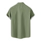 thumbnail image 4 of Hombres Casual Botones Sólidos Playa Con Bolsillo Turndown Camisa De Manga Corta Blusa Pompotops oipoqjl45534, 4 of 4