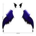 thumbnail image 2 of Halloween Devil Wing Headband, Red Black Dark Little Devil Headpiece, 12.6x14.2 Inch Party Photo Prop, 2 of 7