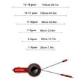 thumbnail image 3 of ddioayh Clearance 1.5m Cup Type Car Retractable Drag Three Usb Mobile Phone Three In Fast Charging Charger, 3 of 9