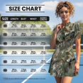 thumbnail image 5 of Chririnla Camo Hunting Golf Tennis Dress for Women Sun Protection Sport Workout Dresses Zip Short Sleeve Collared Golf Outfits with Shorts and Pockets 2Piece, 5 of 7