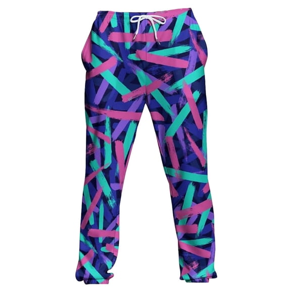 Fall Trousers for Mens Printed Comfort Style Versatile Fashion Choice Leisure Matching Outfits for Couples,Sky Blue,3XL