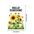thumbnail image 4 of Amhnf Hello Sunshine Sunflower Garden Flag With Bees And Flowers For Home Outdoor Garden Yard Decor 12x18 inch, 4 of 5