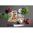 thumbnail image 3 of Decorating Easter Irish Terrier Glass Cutting Board 12 in x 15 in, 3 of 5