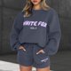 thumbnail image 4 of Sudaderas Con Capucha Chándales 2 Piezas Cordón Mujer Cintura Elástica Casual, 4 of 9