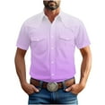 thumbnail image 3 of Sentmoon Men Shirts Relaxed Turndown Collar Short Sleeve Mens's Summer Clothes with Pockets Button Down Solid Color Summer Vacation Outfits for Mens for Picnic & Weekend Outings White S, 3 of 9