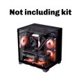thumbnail image 2 of PC Case Sea View Room Gaming Computer Desktop M-ATX Motherboard Double-Sided Tempered Glass PC Gamer Cabinet, 2 of 6