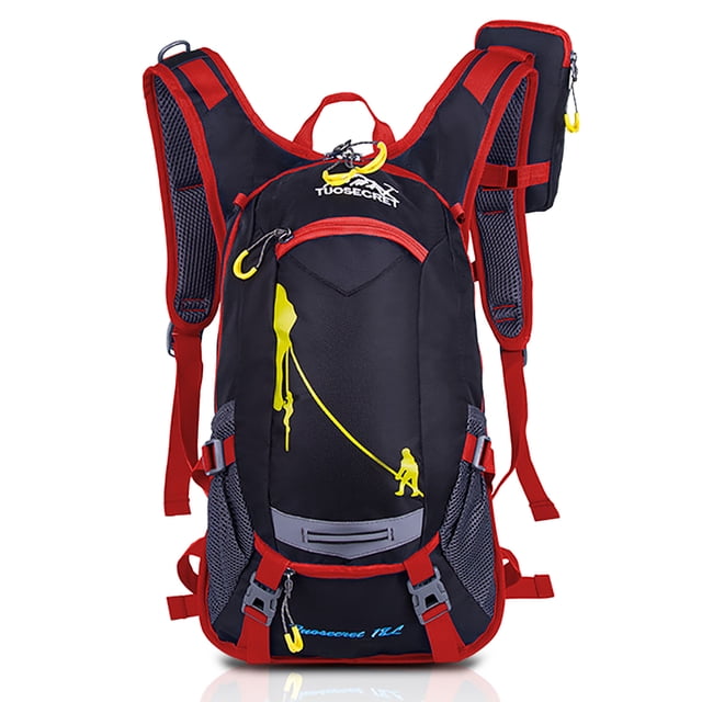 Sac à Dos de Cyclisme avec Housse de Pluie Résistant à l'Eau Sac à Dos d'Hydratation avec Filet pour Casque pour Course Cyclisme Randonnée Camping