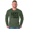 thumbnail image 2 of US Army Dad Military Father Star Logo Men Big & Tall Long Sleeve Tee Brisco Brands 2X, 2 of 4