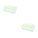 thumbnail image 1 of Caja de almacenamiento de huevos Ounissouiy 15 rejillas plástico Verde 2Conjunto, 1 of 6