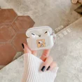 thumbnail image 3 of Bonita funda para auriculares Snoopy Charlie Brown para AirPods 1 2 3 Pro 2021, funda protectora transparente suave de TPU para auriculares inalámbricos Bluetooth, 3 of 5