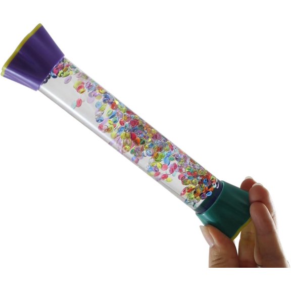 1 Bead Filled Liquid Dripping Stick Timer - Calm Down Jar - Soothing and Calming Motion - Liquid Timer Sensory Office Desk Toy - Visual Stimulation (Random Color)