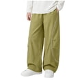 thumbnail image 7 of Mifsaly Boys Quick Dry Parachute Pants Kids Wide Leg Baggy Track Pant Lightweight Quick Dry Casual Outdoor Athletic Sportswear with Pockets, 7 of 7
