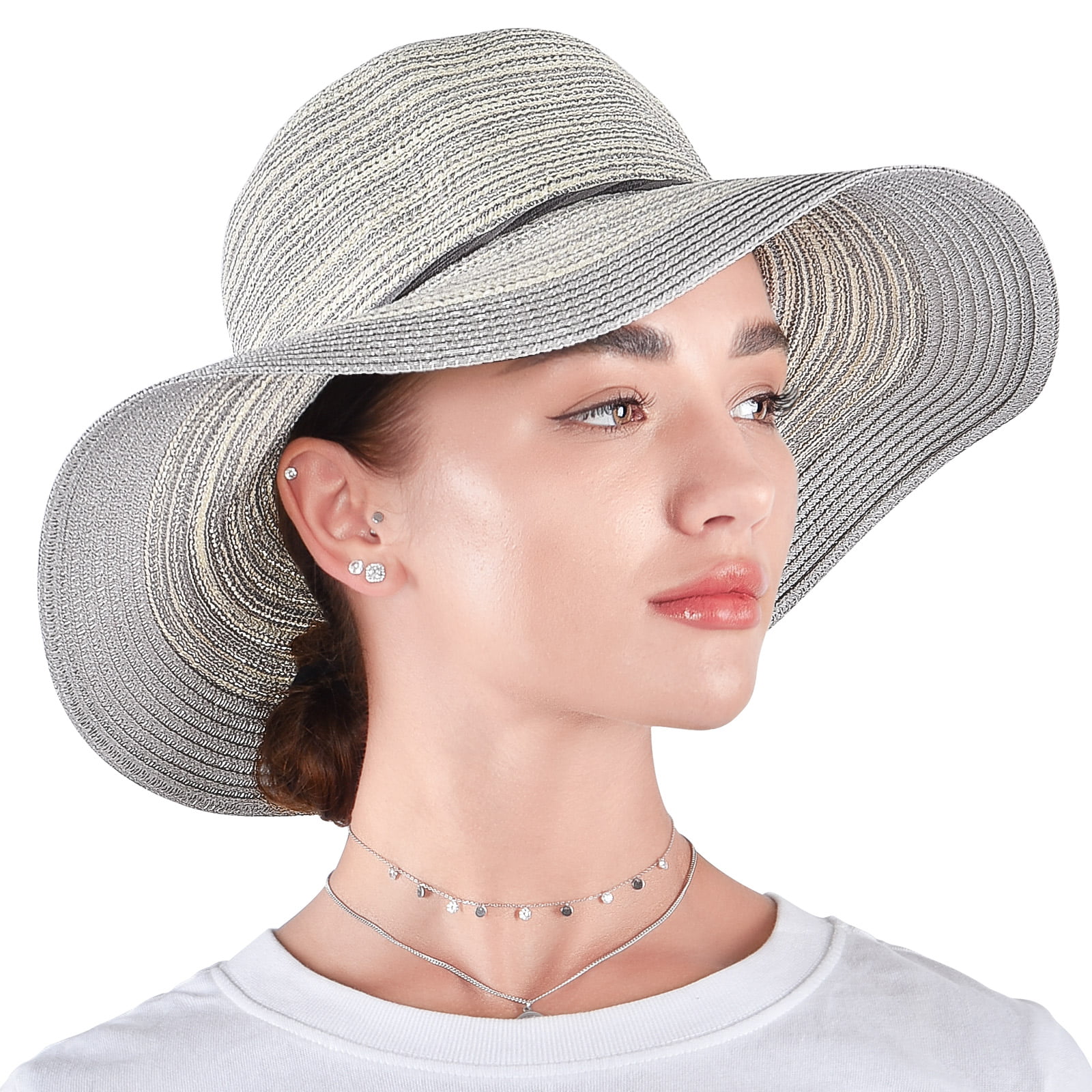 Angoter Woman Hat Fisherman Cap Summer Sun Hats Banana Print Hat White ...