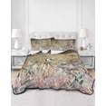 thumbnail image 2 of Quilts Twin-XL Size Bedding Set, Brown Turtle Coastal Lightweight Quilted Comforter, Vintage Nautical Summer Beach Coral Octopus Soft Bedspread Coverlet with Pillow Covers for All Season, 68" x 98", 2 of 7