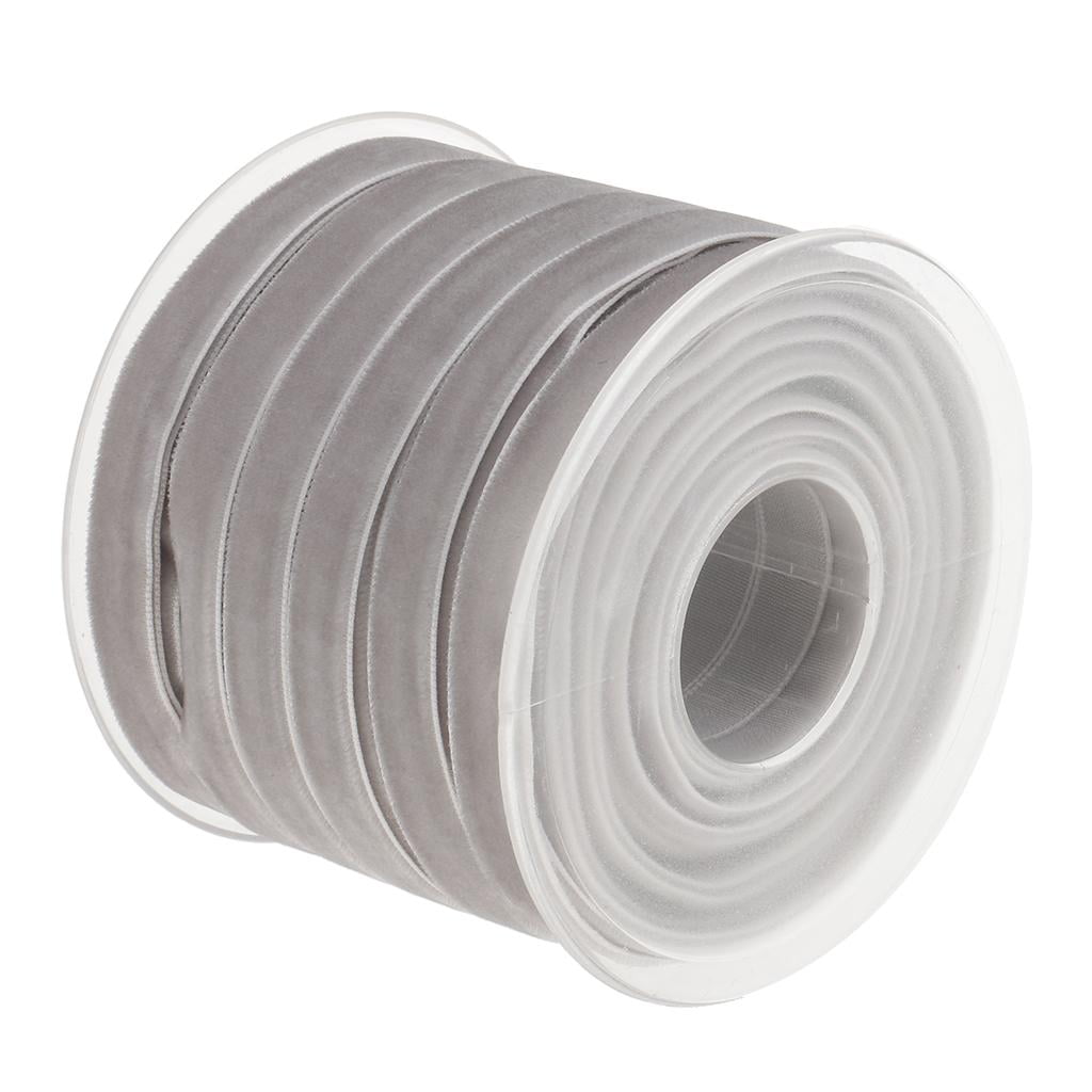 FVDPWYE Serenable 20 Yard 10mm Wide Velvet Ribbon Roll for Crafts grey blue 2 Rolls