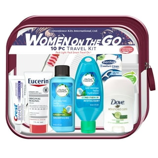 Convenience Kits International, Women's Pantene Premium 12 PC Assembled  Travel Kit, TSA Complaint, in Reuseable Toiletry Zippered Bag with Handle:  Featuring: Pantene Hair Care Products 