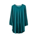 thumbnail image 4 of ZyeKqe Nightgowns for Women Long Sleeve V Neck Sleep Shirts Plus Size Pajamas Top Loose Comfy Pjs Top Sleepwear, 4 of 4