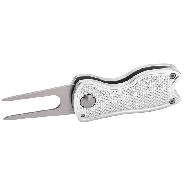 Stainless Steel Fork Foldable Divot Repair Tool for Putting Green