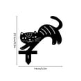 thumbnail image 3 of Extérieur en Fer Forgé Chat et Papillon Style Plug-in Jardin Décoration Ornements, 3 of 5