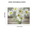 thumbnail image 3 of ARISTURING  White Daisy Flowers Picture Bedroom Bathroom Wall Art Yellow Daisy Flower Wood Grain Canvas Print  Rustic Farmhouse Floral Artwork for Living Room Office Home 20x16in, 3 of 6